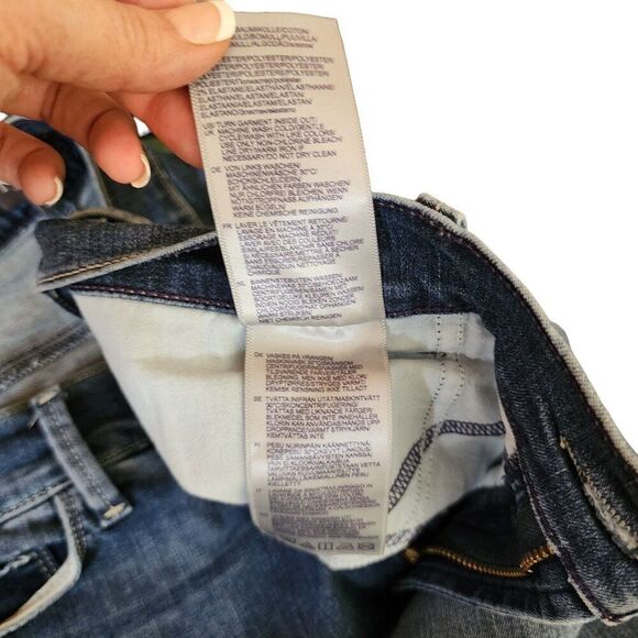 NYDJ Dayla Wide Cuff Capri Lift Tuck Technology Denim Womens Size 16 Blue - Picture 7 of 8